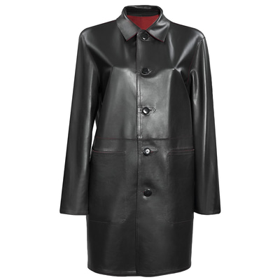 Simonetta Kadın Çift Taraflı Deri Pardösü