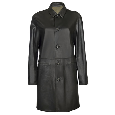 Simonetta Kadın Çift Taraflı Deri Pardösü