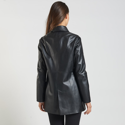 Siyah Aivy Kadın Deri Ceket
