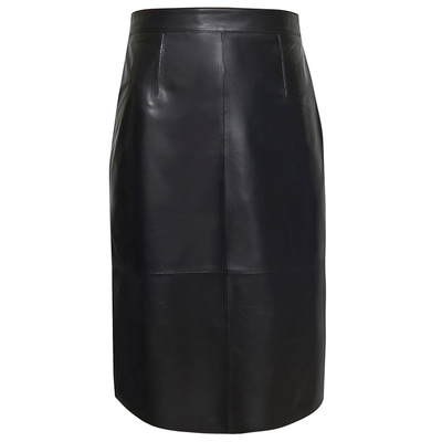 Siyah Alice Kadın Deri Kalem Etek