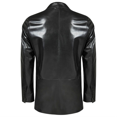 Siyah Anatole Erkek Deri Ceket