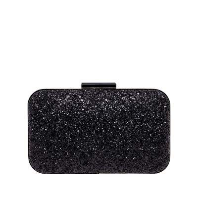 Siyah Arbre Zincir Detaylı Kadın Gece Çantası