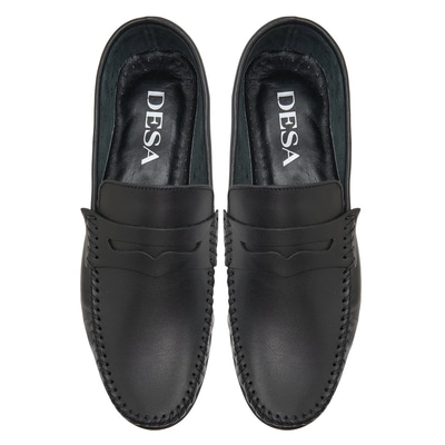 Siyah Castor Erkek Deri Loafer