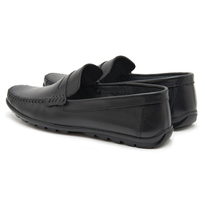 Siyah Castor Erkek Deri Loafer