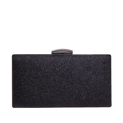 Siyah Daisy Zincir Detaylı Kadın Gece Çantası