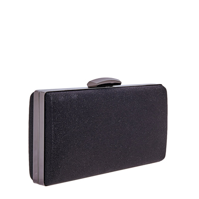 Siyah Daisy Zincir Detaylı Kadın Gece Çantası