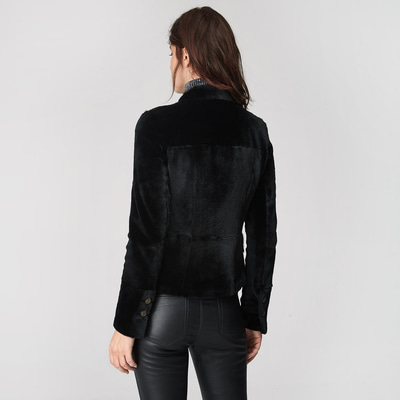 Siyah Dalila Kadın Kürk Ceket