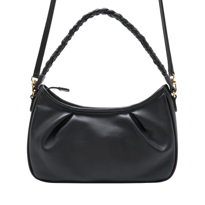 Siyah Dalya Kadın Deri Omuz Askılı Çanta