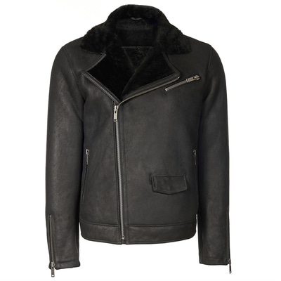 Siyah Dante Erkek Kürk Mont