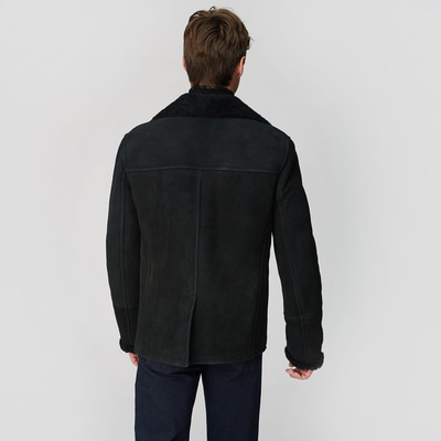 Siyah Diodoro Erkek Kürk Mont