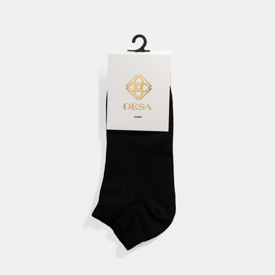 Siyah Erkek Bambu Patik Çorap