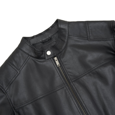 Siyah Erkek Deri Vintage Mont