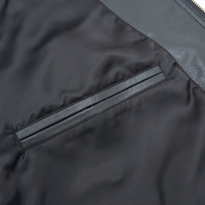 Siyah Erkek Deri Vintage Mont