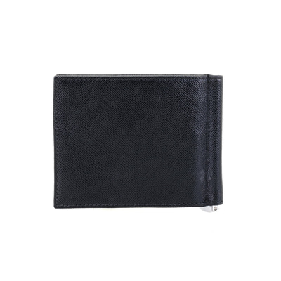 Siyah Erkek Para Klipsli Deri Cüzdan / Kartlık