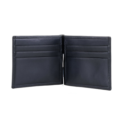 Siyah Erkek Para Klipsli Deri Cüzdan / Kartlık