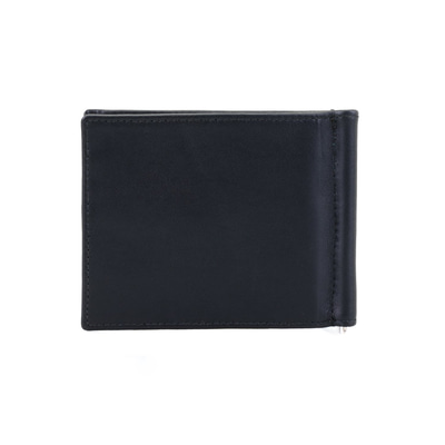 Siyah Erkek Para Klipsli Deri Cüzdan / Kartlık