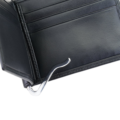 Siyah Erkek Para Klipsli Deri Cüzdan / Kartlık