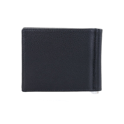 Siyah Erkek Para Klipsli Deri Cüzdan / Kartlık