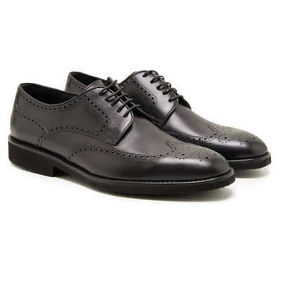 Siyah Fausto Erkek Deri Klasik Ayakkabı