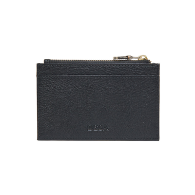 Siyah Fermuarlı Deri Kartlık