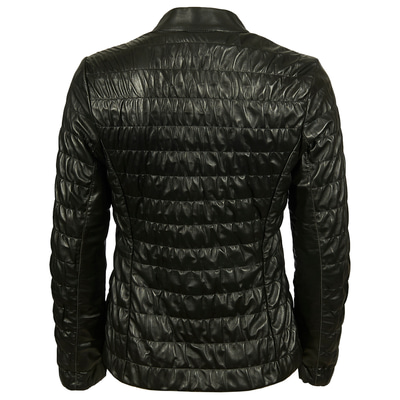 Siyah Fernanda Kadın Deri Mont