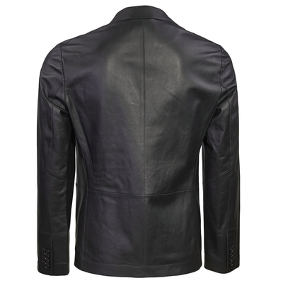 Siyah Gaspare Erkek Deri Ceket