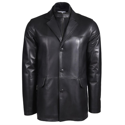 Siyah Generobs Erkek Deri Kaban