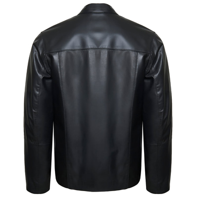 Siyah Georgio Erkek Deri Mont