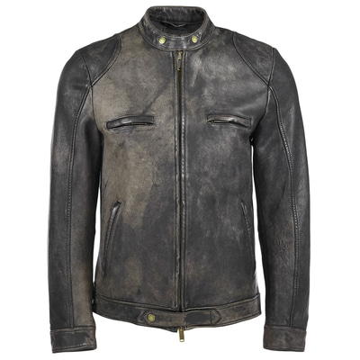 Siyah Javadd Erkek Deri Mont