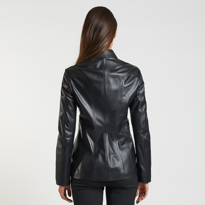 Siyah Jaxie Kadın Deri Ceket
