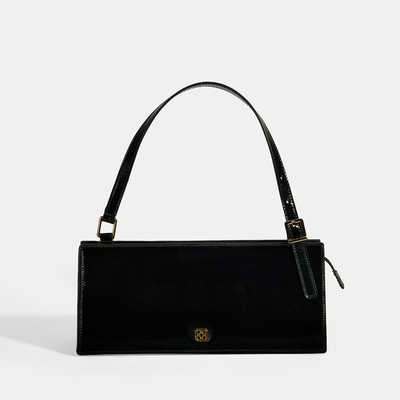 Siyah Kadın Deri Omuz Çantası