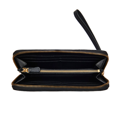 Siyah Kadın Perfore Deri Cüzdan