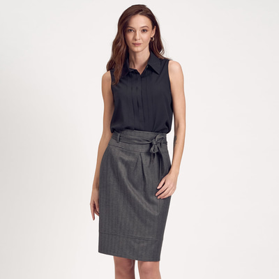 Siyah Kadın Yün Etek