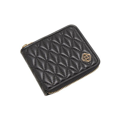 Siyah Kapitone Kadın Deri Cüzdan
