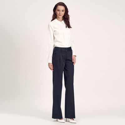 Siyah Koton Kadın Pantolon