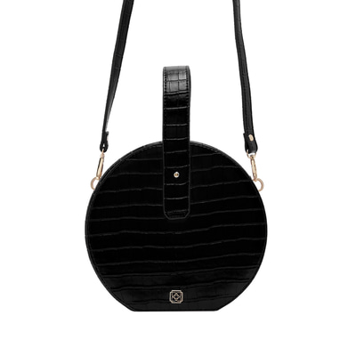 Siyah Kotte Kadın Omuz Askılı Çanta