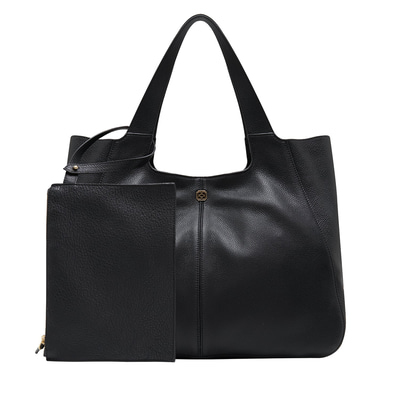 Siyah Megan Kadın Deri Omuz Askılı Çanta