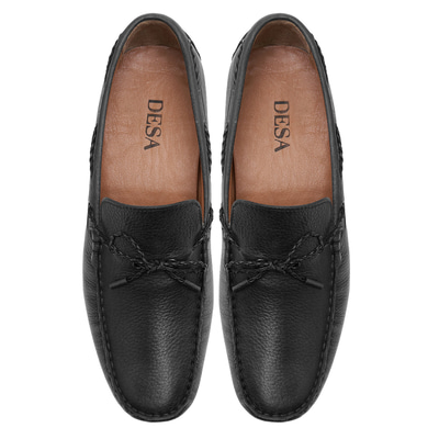Siyah Positano Erkek Deri Loafer