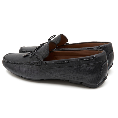 Siyah Positano Erkek Deri Loafer