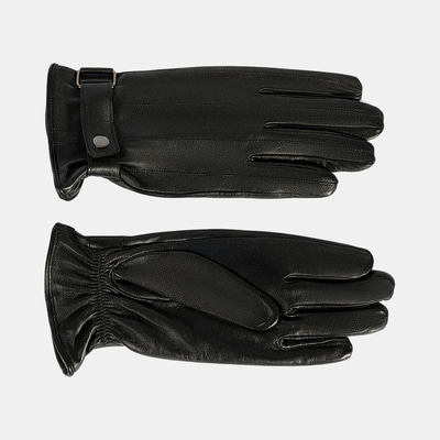 Siyah Tokalı Erkek Deri Eldiven