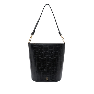 Siyah Trava Kadın Omuz Askılı Çanta