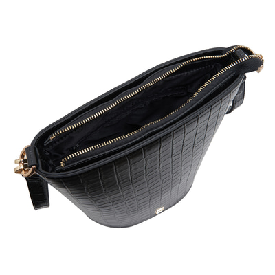 Siyah Trava Kadın Omuz Askılı Çanta