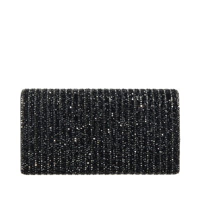 Siyah Zincir Detaylı Kadın Gece Çantası