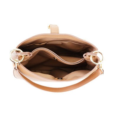 Soleil Taba Kadın Deri Omuz Çantası