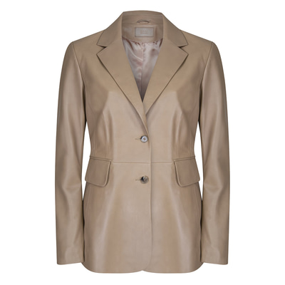 Stansie Krem Kadın Deri Blazer Ceket