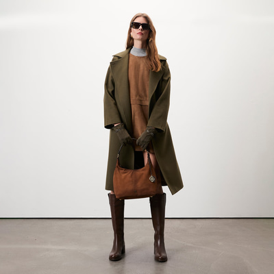 Stefania Yeşil Kadın Trençkot