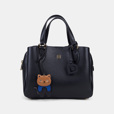 Taba Kedi Figürlü Deri Charm