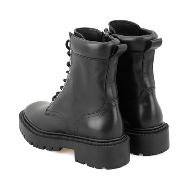 Teemo Siyah Kadın Fermuarlı Deri Postal Bot