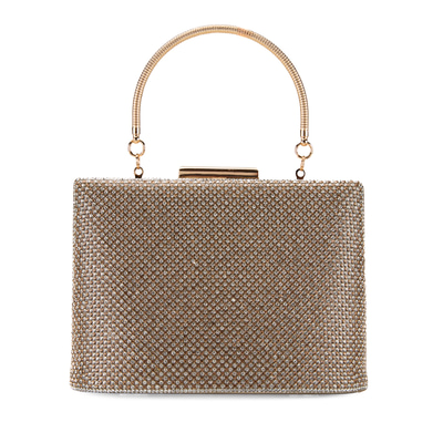 Teresa Gold Kadın Parlak Taşlı Gece Çantası