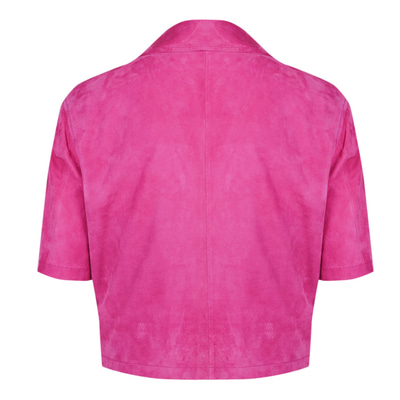 Teresina Pembe Kadın Süet Deri Gömlek